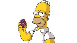 Simpson mange des donuts